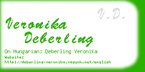 veronika deberling business card